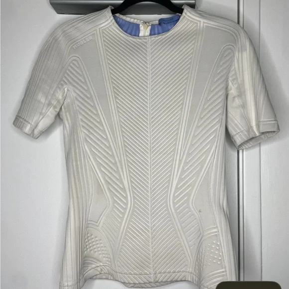 Mugler Geometric Neoprene Fitted Top - Picture 1 of 5